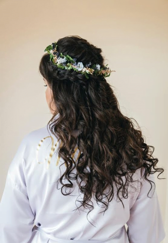 Semirecogido romántico para bodas en Tenerife - Peluquería Más que Guapo's